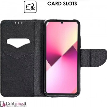 Telone dėklas su skyreliais - juodas (Samsung Galaxy A37 5G) Telone dėklas su skyreliais - juodas (Samsung Galaxy A37 5G)
